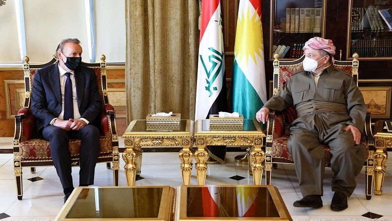 سەرۆک بارزانى و کونسوڵى هۆڵەندا لە هەولێر کۆبوونەوە